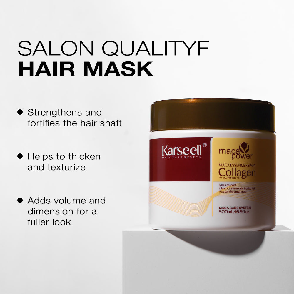 Karseell Collagen Hair Treatment Mask For Dry Damaged & All Hair Types - 500ml